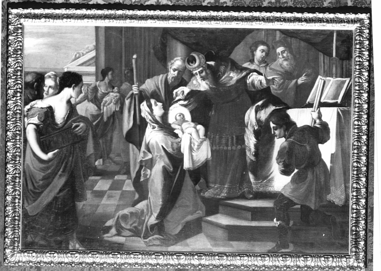presentazione di Gesù al tempio (dipinto, opera isolata) - ambito veneziano (prima metà sec. XVIII)