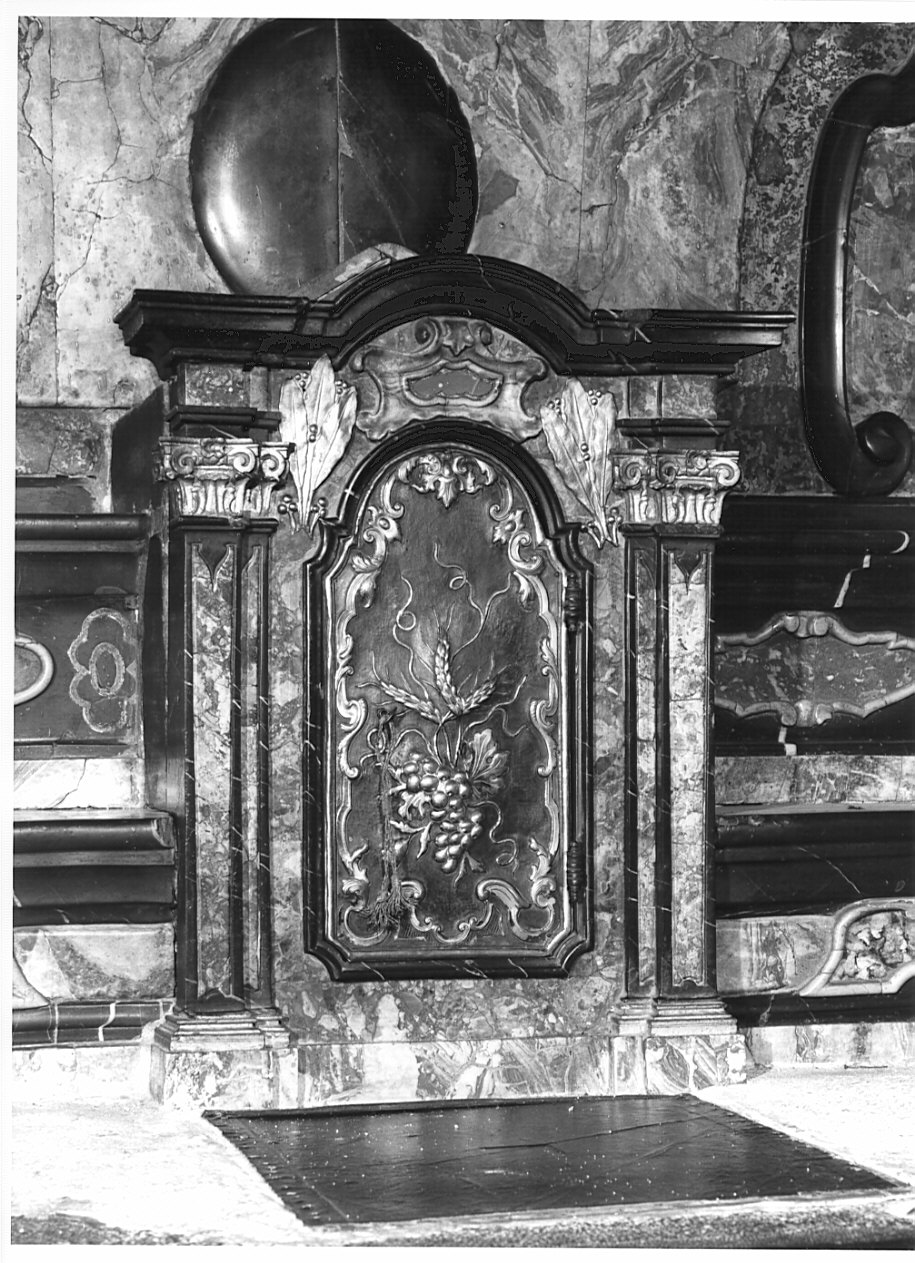 tabernacolo - a frontale architettonico, elemento d'insieme - bottega lombarda (sec. XVIII)