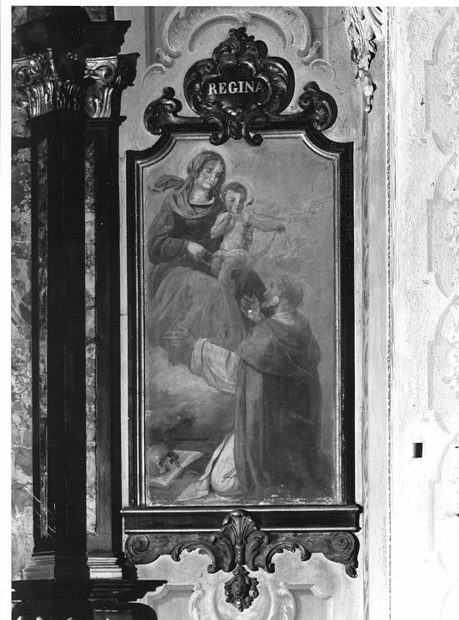 Madonna del Rosario con San Domenico (dipinto, elemento d'insieme) - ambito valtellinese (sec. XVIII)