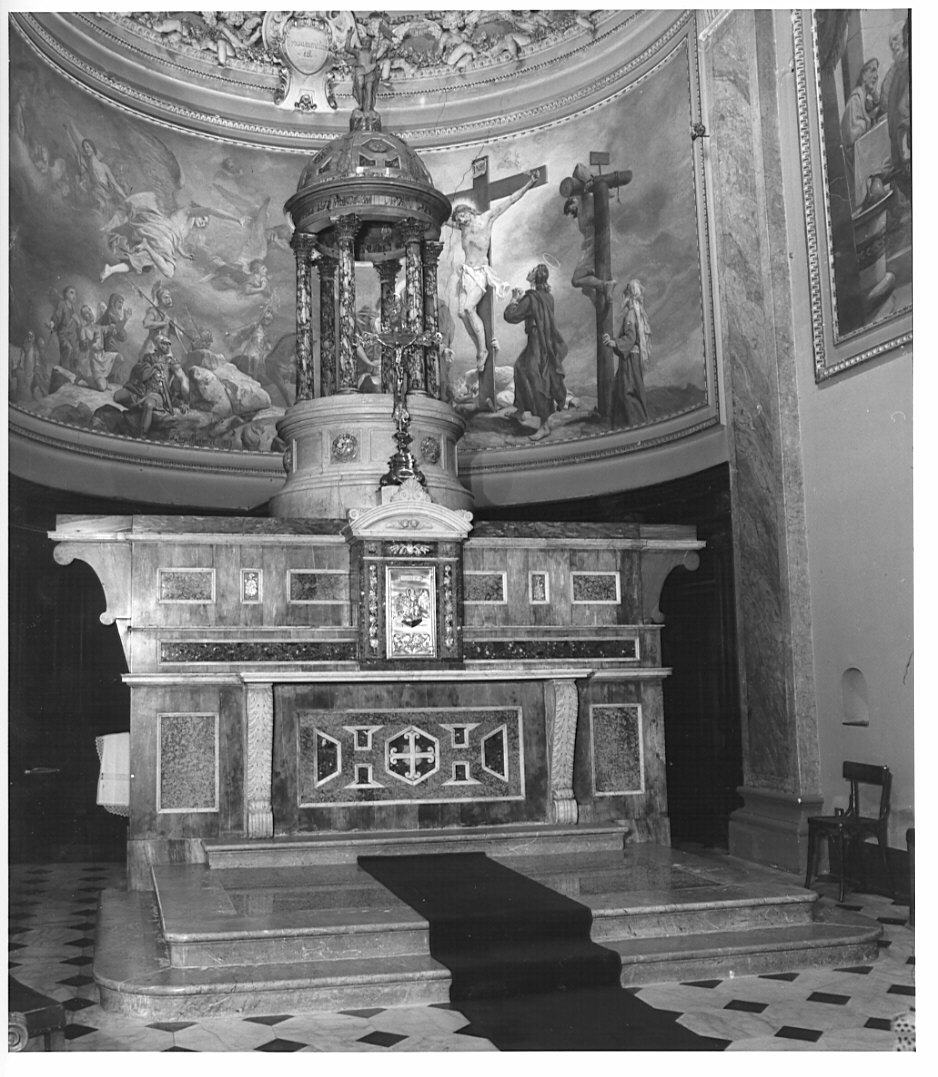 altare maggiore, complesso decorativo - bottega lombarda (seconda metà sec. XIX)