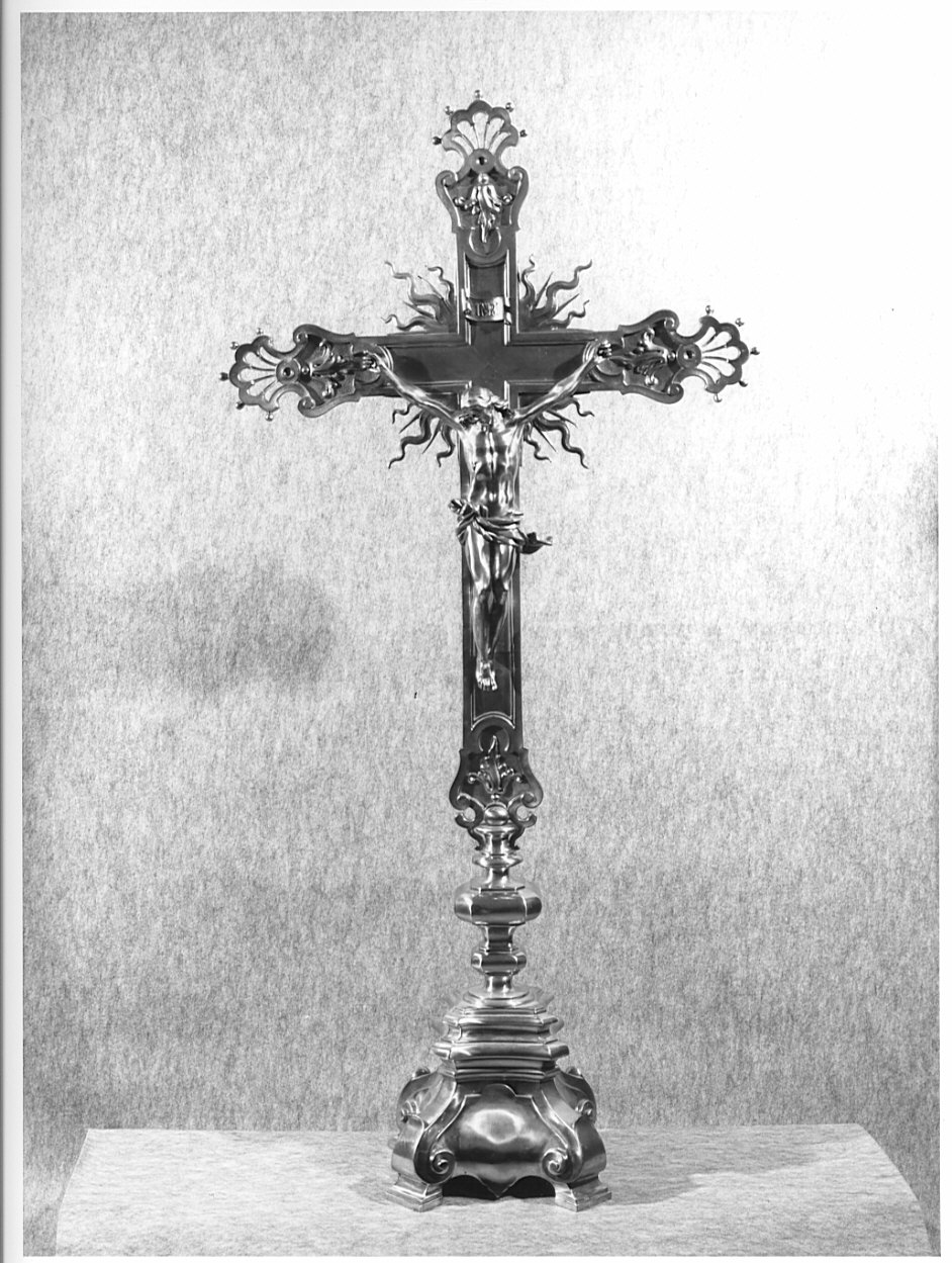 croce d'altare, opera isolata - ambito valtellinese (prima metà sec. XIX)