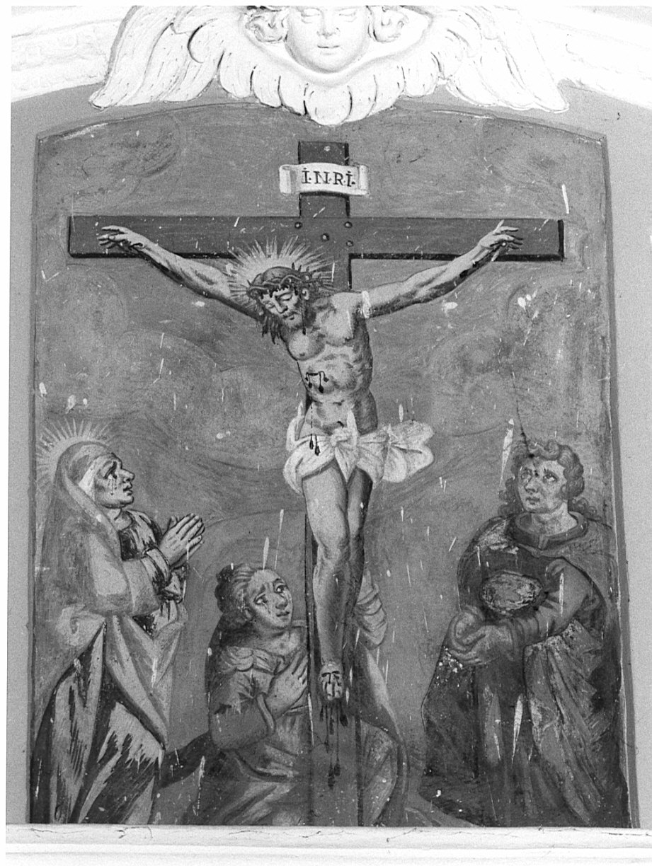 crocifissione di Cristo (dipinto, opera isolata) - ambito lombardo (sec. XIX)