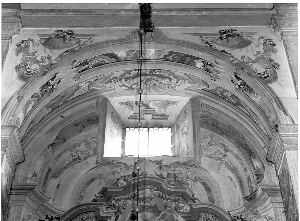 motivi decorativi con volute vegetali (dipinto, ciclo) di Crivelli Giuseppe (sec. XVIII)