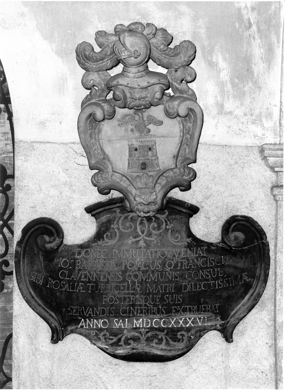 lapide tombale, opera isolata - ambito della Val Chiavenna (sec. XVIII)