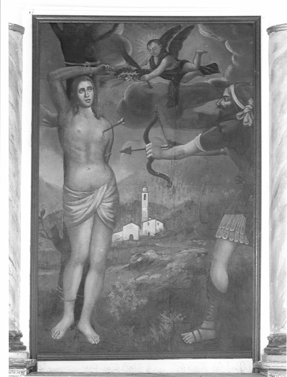 martirio di San Sebastiano (dipinto, opera isolata) - ambito lombardo (seconda metà sec. XVII)