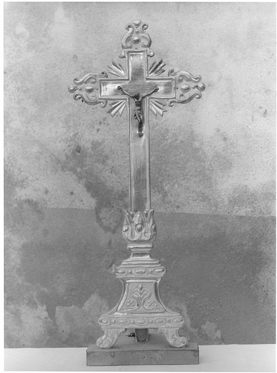 croce d'altare, opera isolata - bottega lombarda (prima metà sec. XVIII)