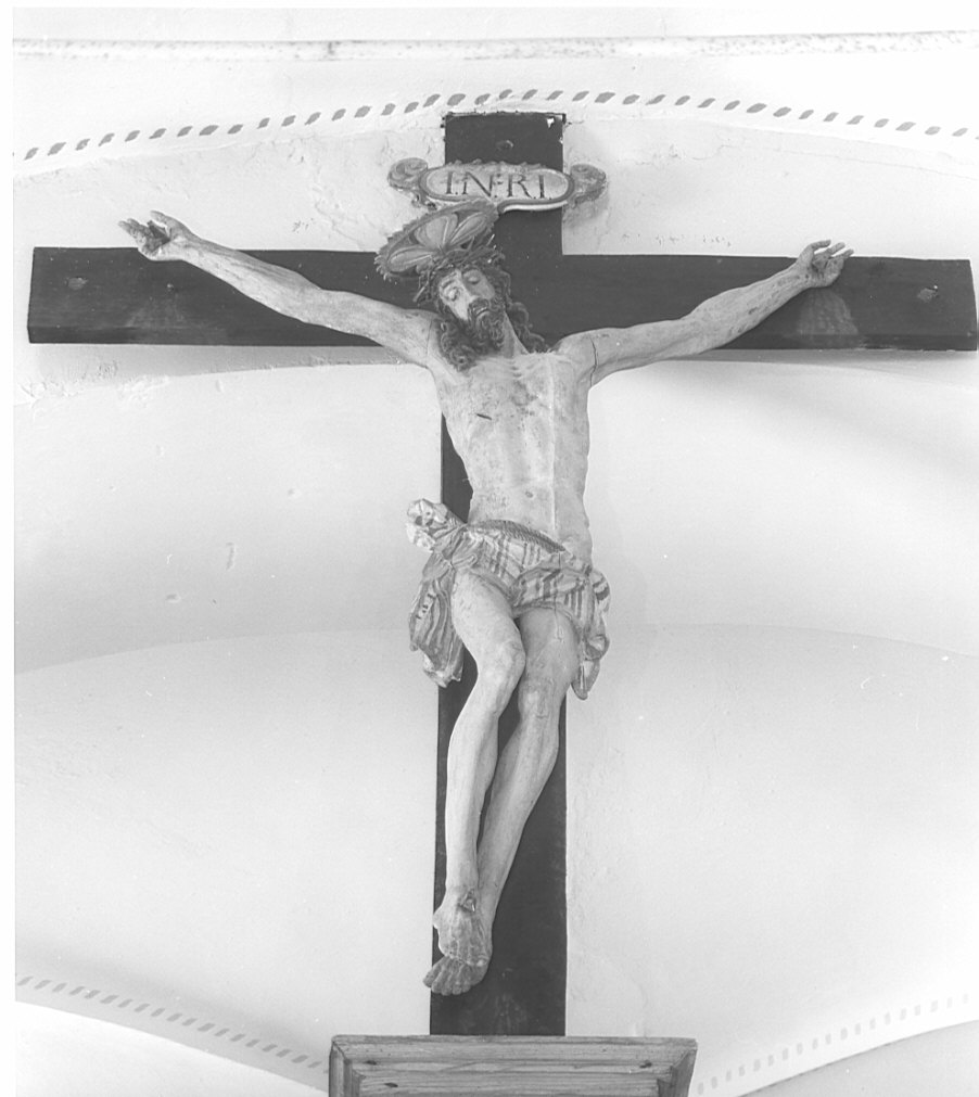 Cristo crocifisso (crocifisso, elemento d'insieme) - bottega lombarda (sec. XVII)