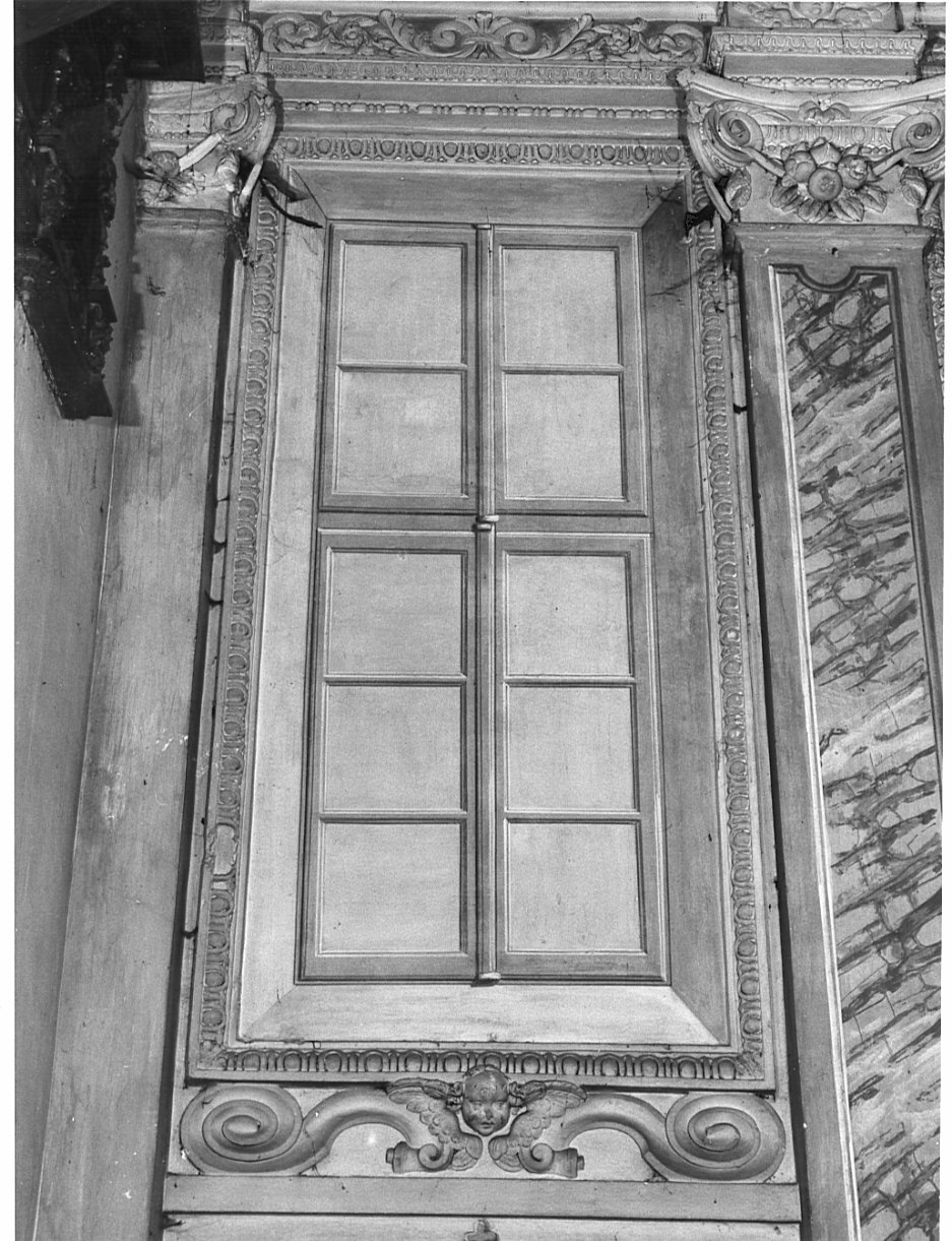 motivi decorativi geometrici (mostra di finestra, elemento d'insieme) - ambito lombardo (prima metà sec. XVII)