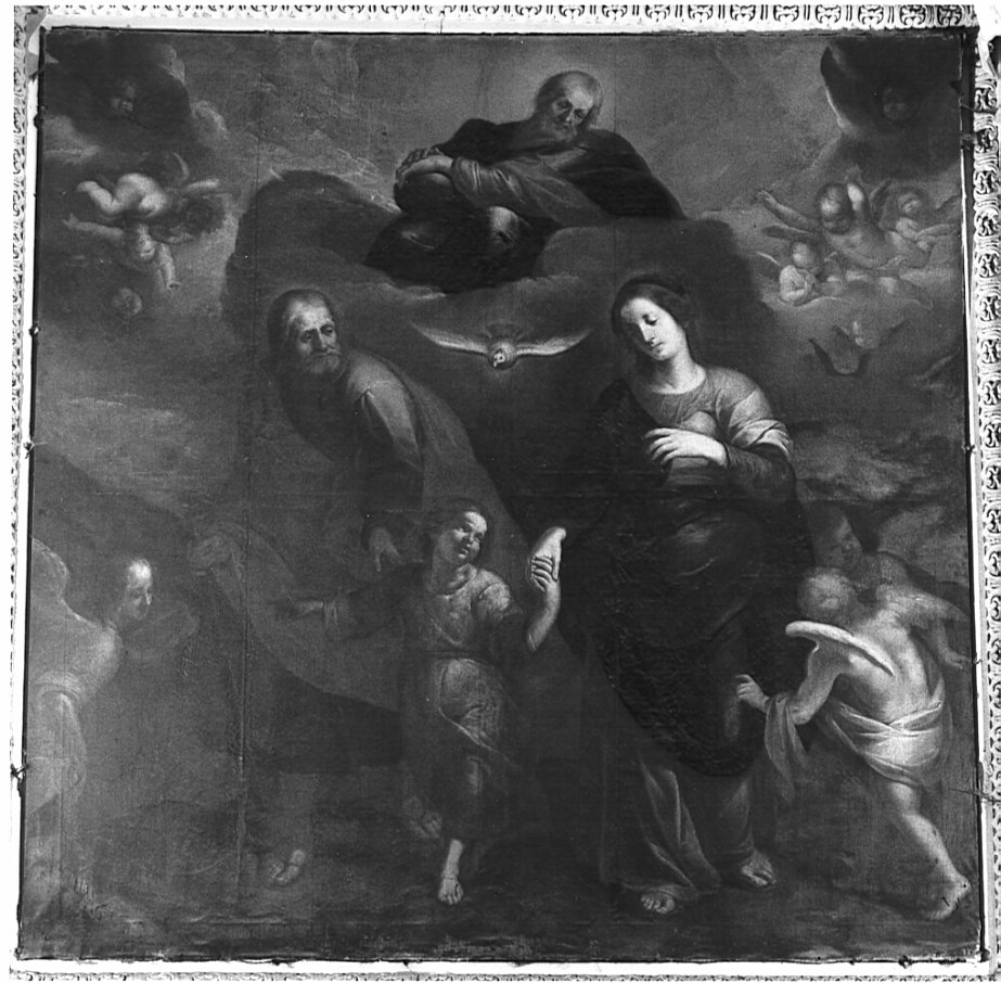 fuga in Egitto (dipinto, opera isolata) - ambito lombardo (metà sec. XVII)