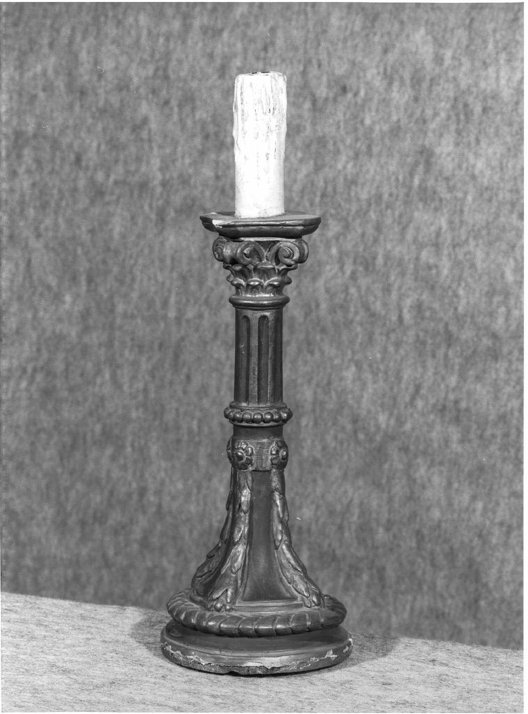 candeliere, coppia - bottega italiana (prima metà sec. XIX)
