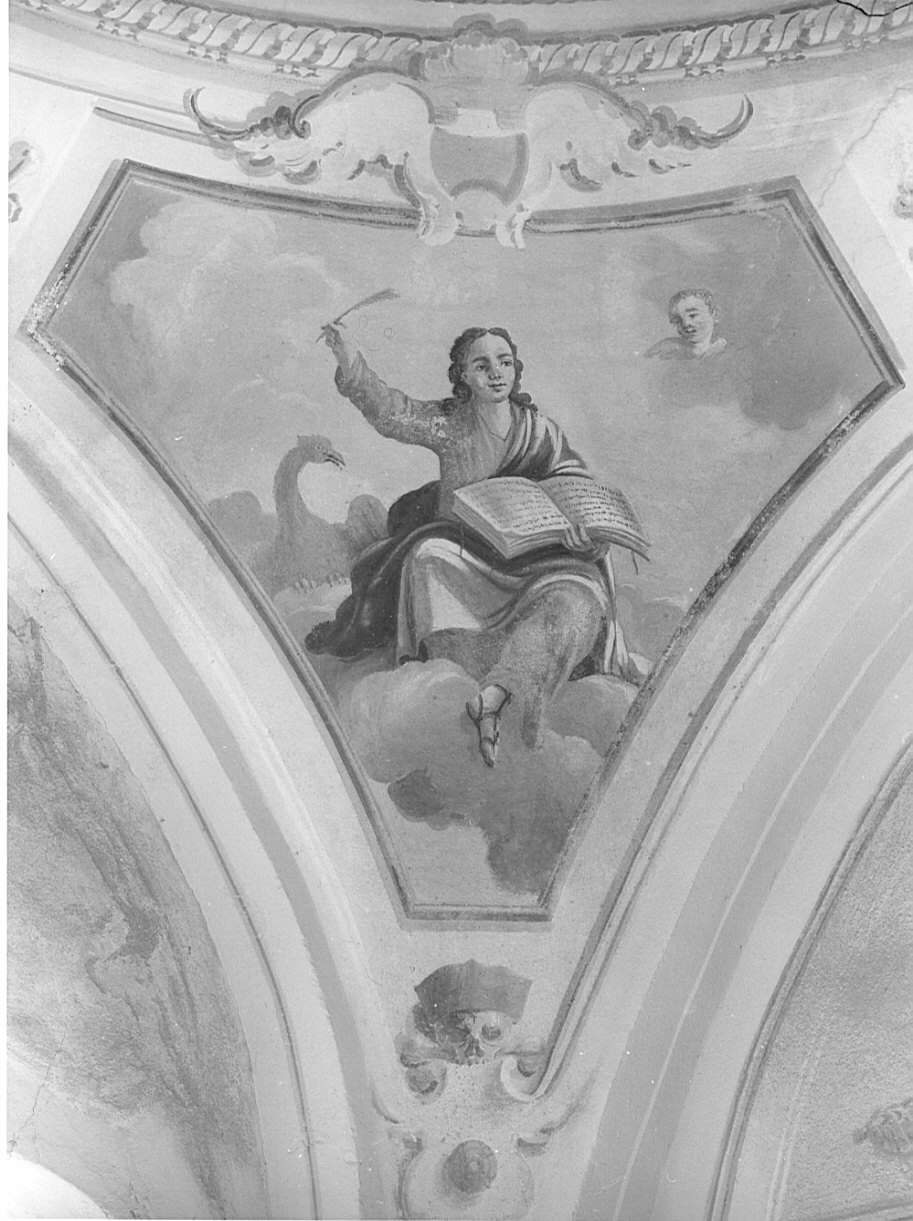 San Giovanni Evangelista (dipinto, elemento d'insieme) di Dongi Giovanni, Reganzano Domenico (sec. XVIII)