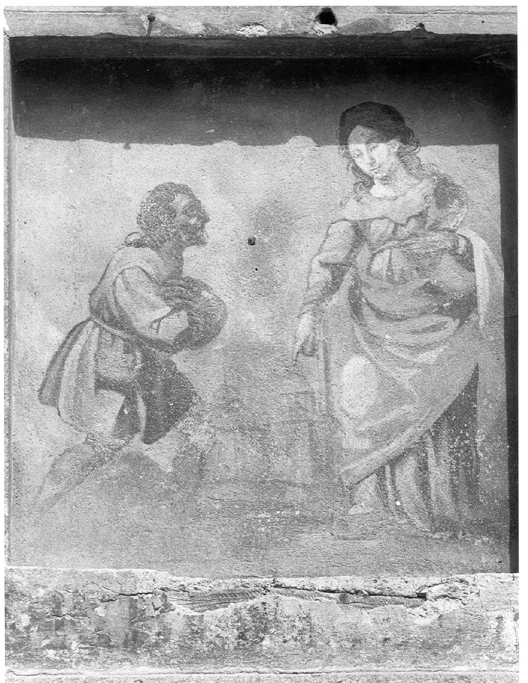 apparizione della Madonna al Beato Omodeo (dipinto, opera isolata) - ambito lombardo (sec. XVIII)