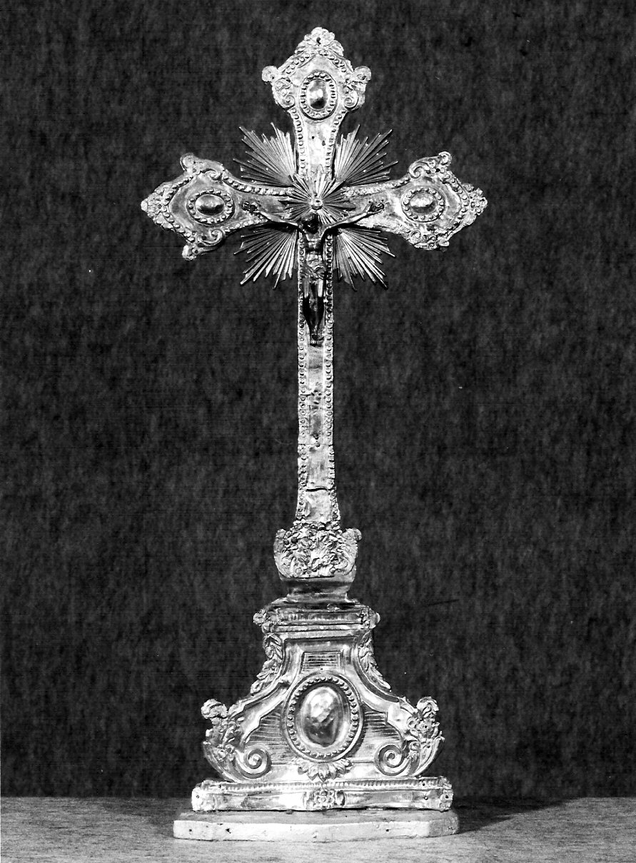 croce d'altare, opera isolata - bottega lombarda (seconda metà sec. XVII)