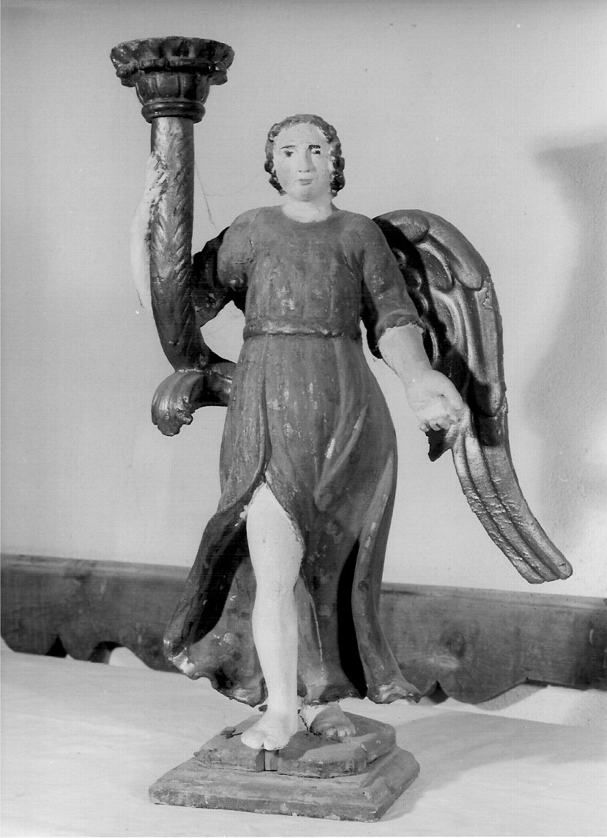 angelo (candelabro - a statua, coppia) - bottega lombarda (sec. XIX)