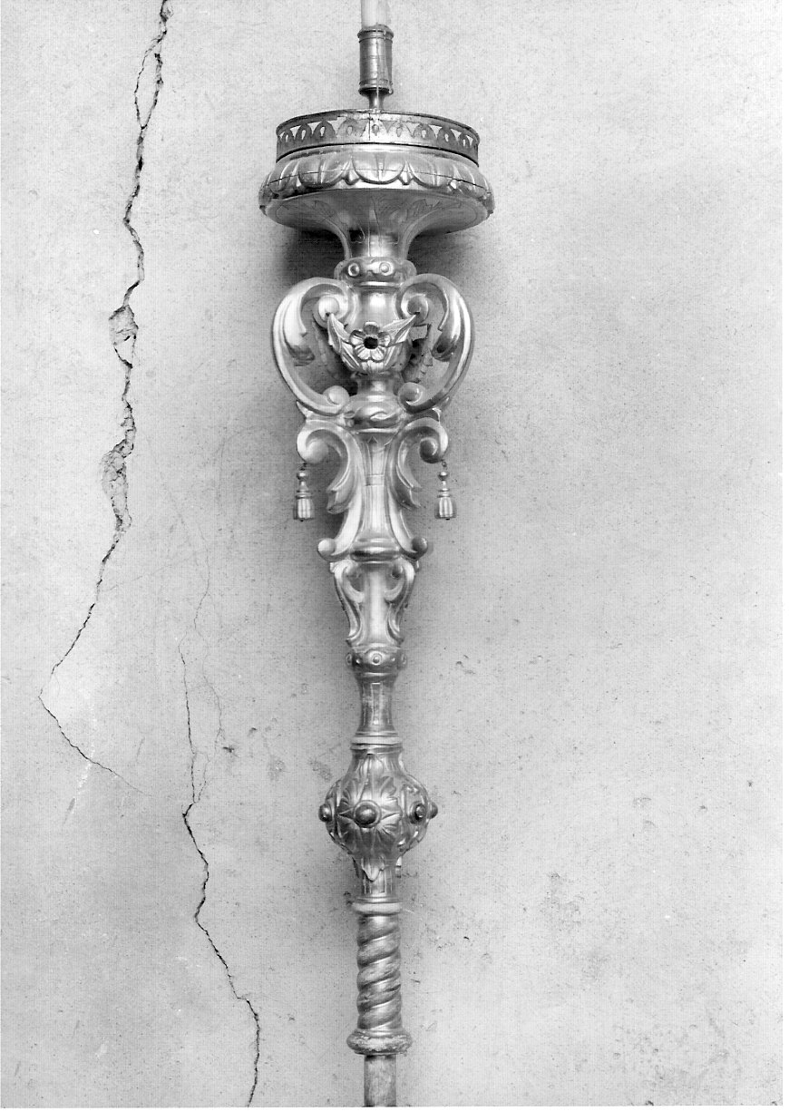 candelabro portatile, coppia - bottega lombarda (seconda metà sec. XVIII)