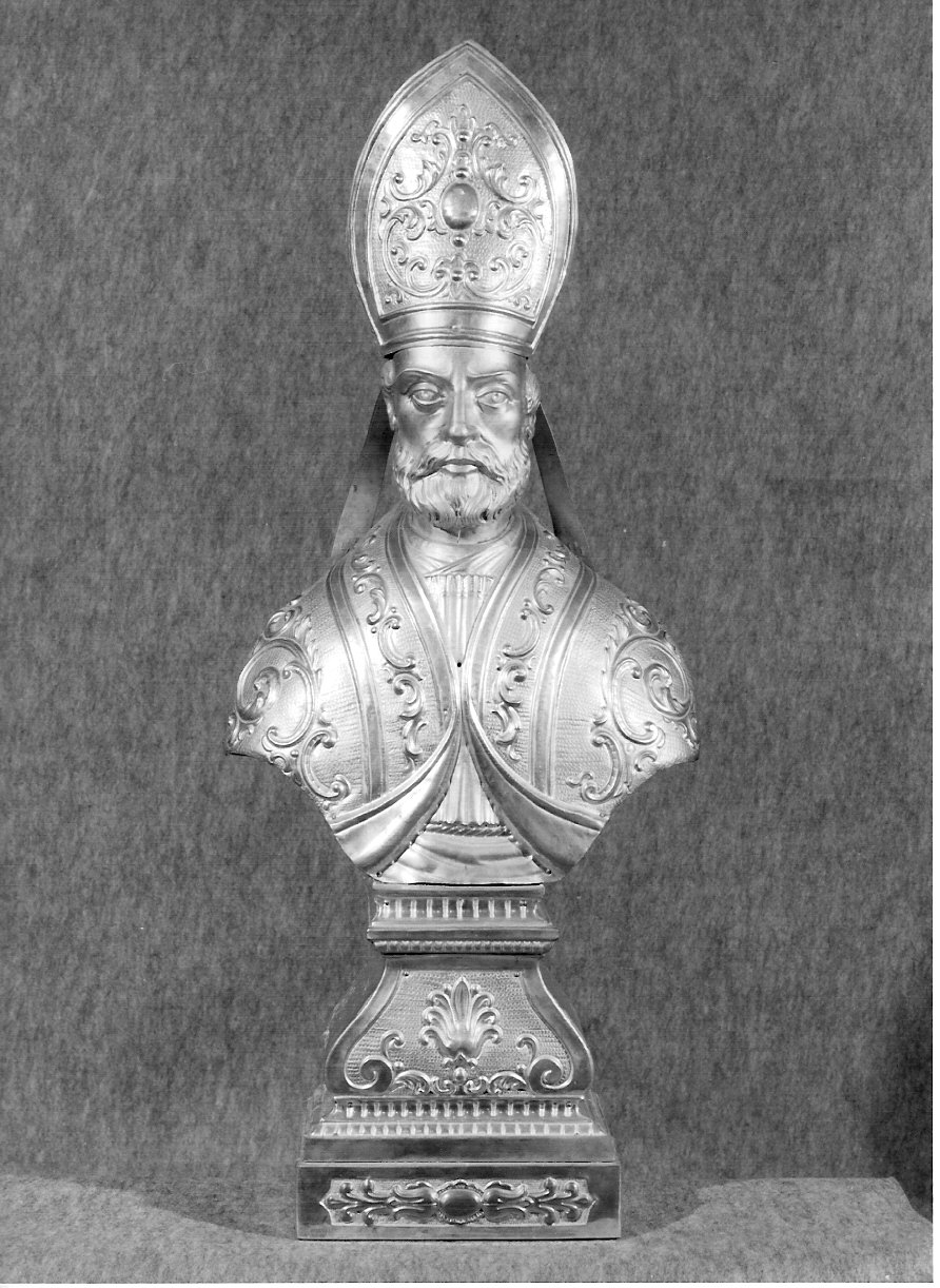 reliquiario - a busto, serie - bottega lombarda (seconda metà sec. XVIII)