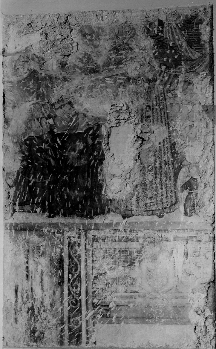 Madonna della Misericordia (dipinto, elemento d'insieme) di Giovannino di Stefano da Sondalo (scuola) (sec. XV)