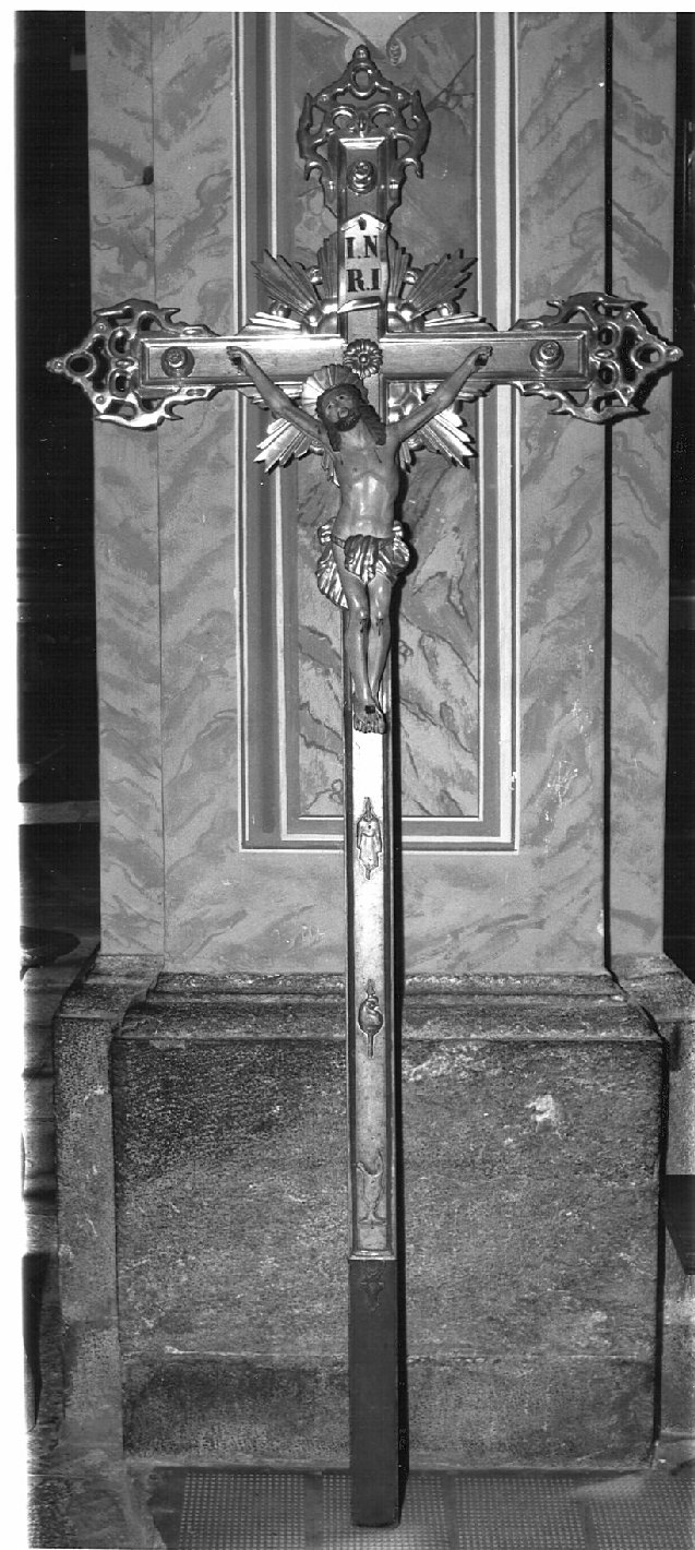 croce processionale, opera isolata - ambito valtellinese (sec. XIX)