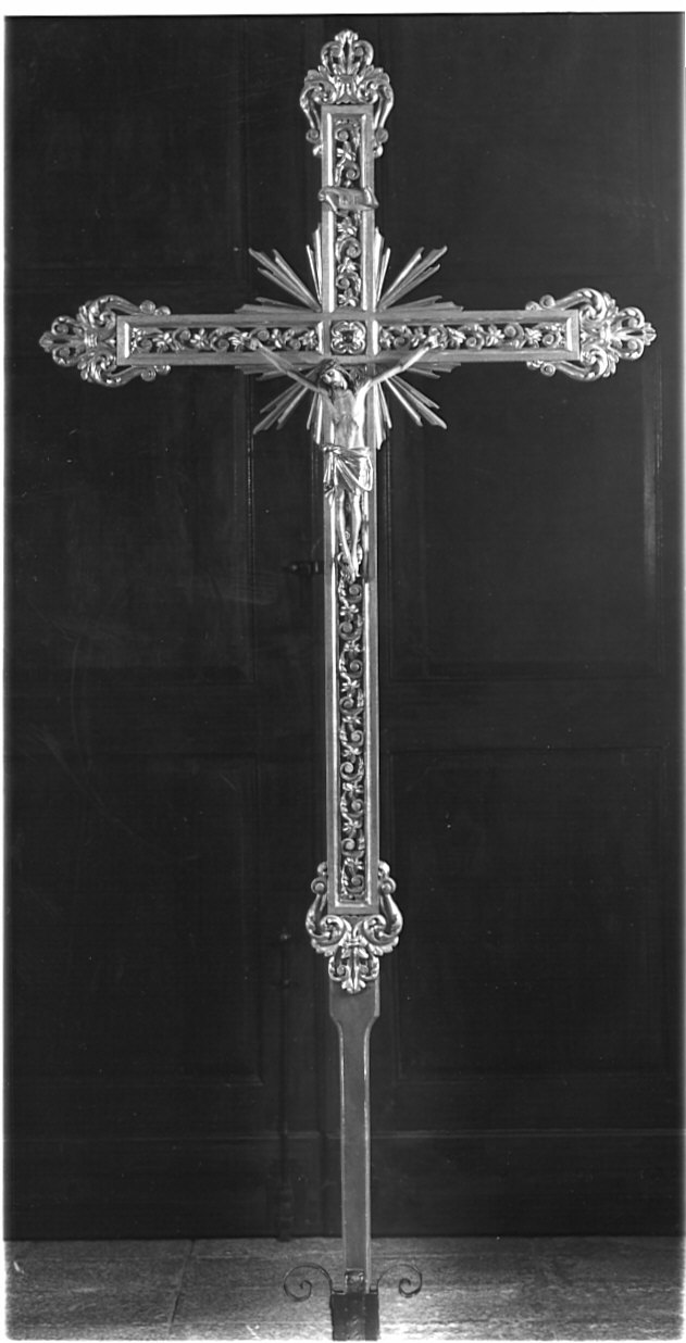 croce processionale, opera isolata - ambito valtellinese (sec. XIX)
