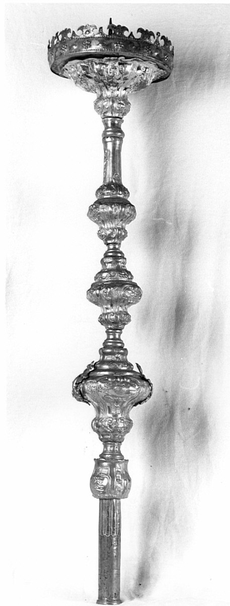 candelabro portatile, coppia - bottega lombarda (sec. XVIII)