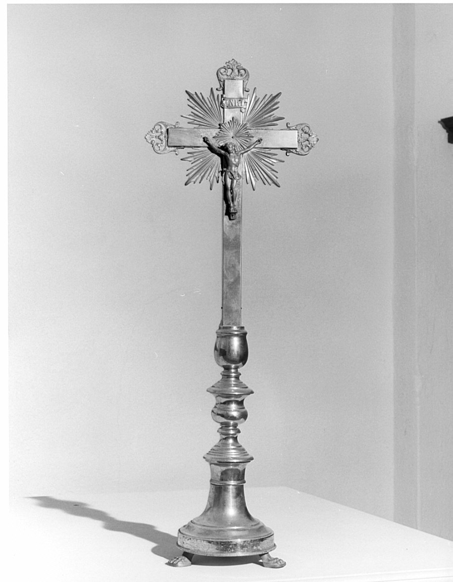 croce d'altare, opera isolata - ambito lombardo (fine sec. XIX)