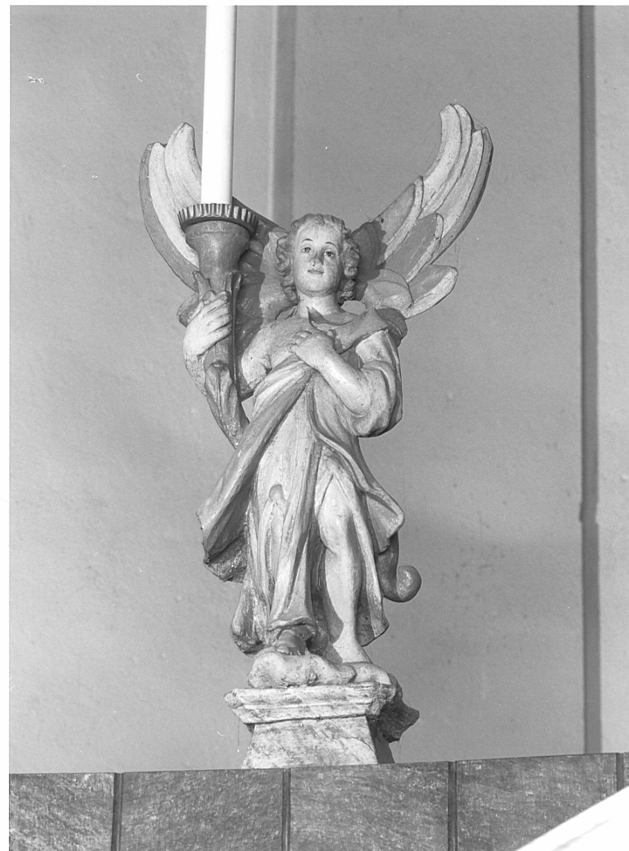 angelo (candelabro - a statua, pendant) - ambito lombardo (sec. XVII)