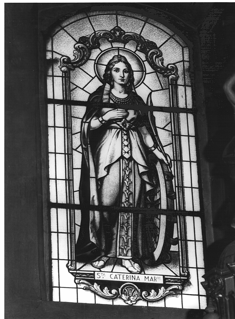 Santa Caterina d'Alessandria (vetrata) di Jorger C (sec. XX)
