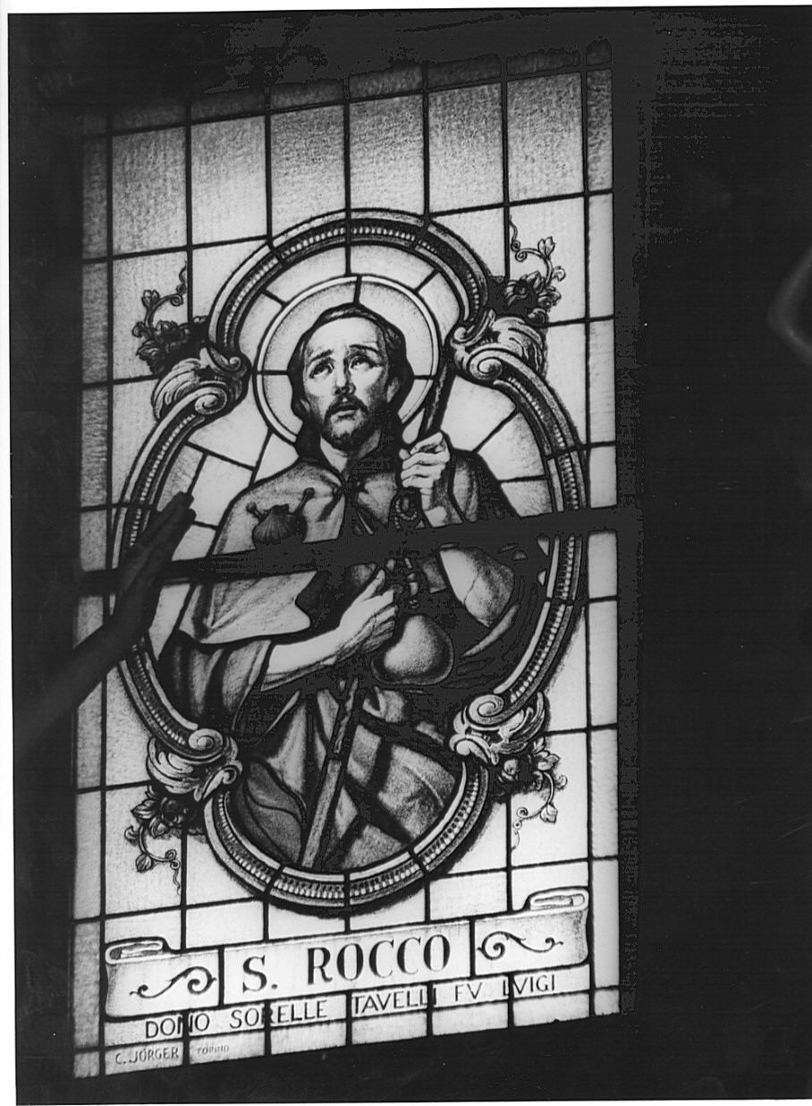 San Rocco (vetrata) di Jorger C (sec. XX)