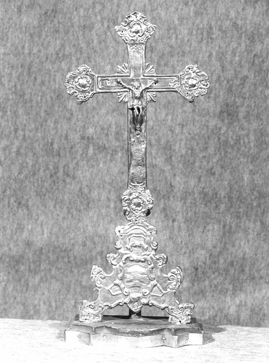 croce d'altare, opera isolata - bottega lombarda (sec. XVIII)