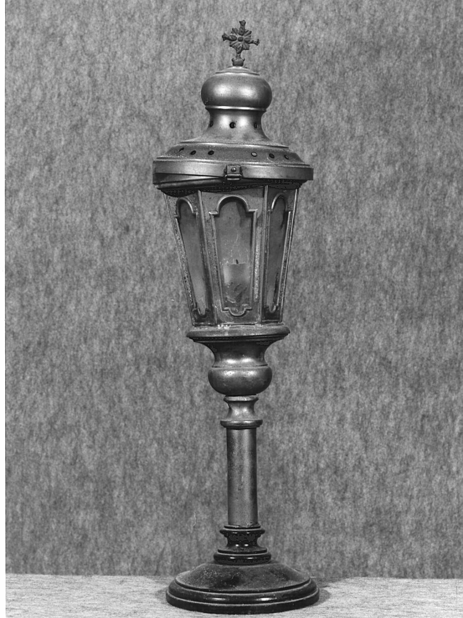 lanterna, coppia - bottega lombarda (fine/inizio secc. XIX/ XX)