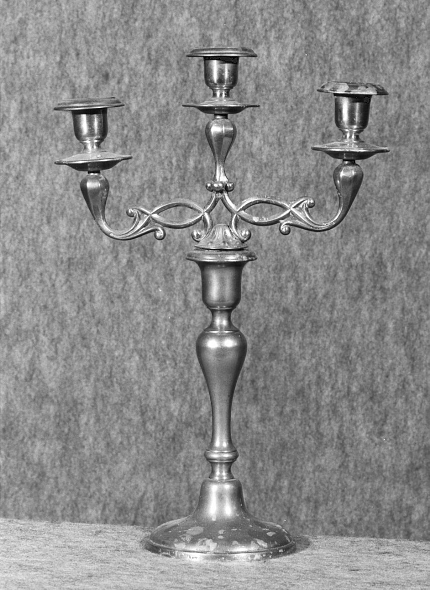 candelabro, opera isolata - bottega lombarda (sec. XIX)