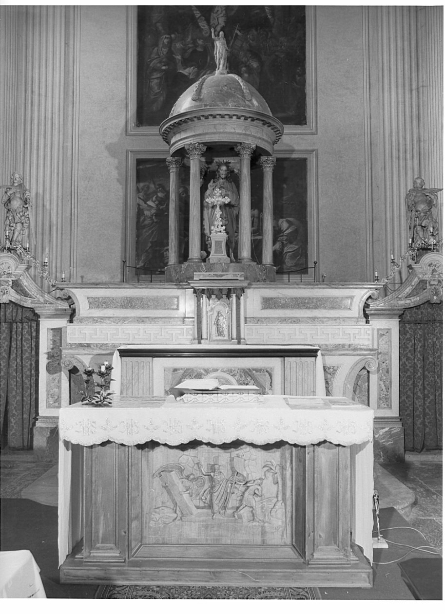 altare maggiore, complesso decorativo - ambito lombardo (metà sec. XIX)