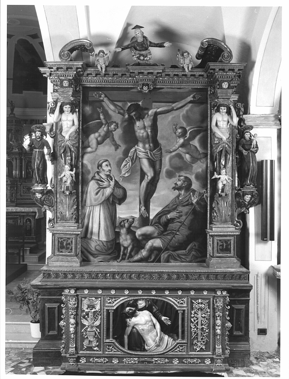 altare, insieme - bottega lombarda (sec. XVII)