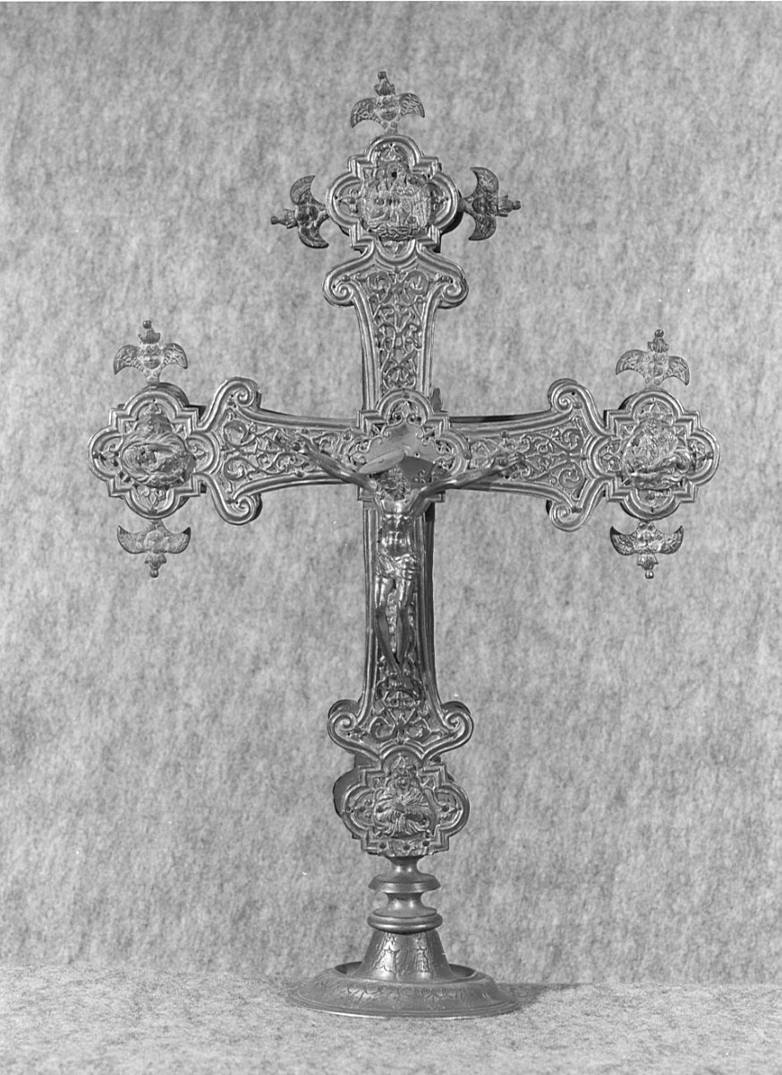 croce processionale, opera isolata - ambito lombardo (sec. XVIII)