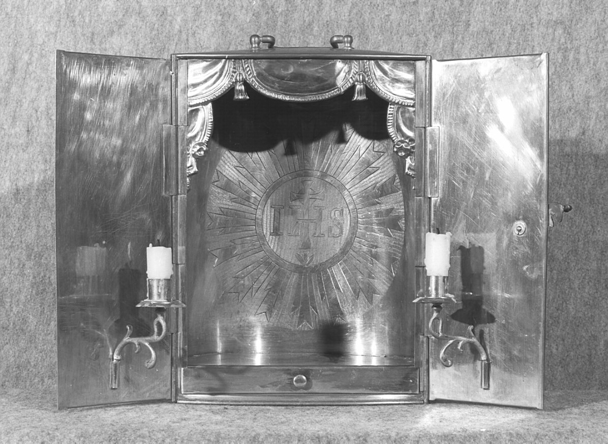 tabernacolo portatile - a tempietto, opera isolata - ambito lombardo (sec. XIX)