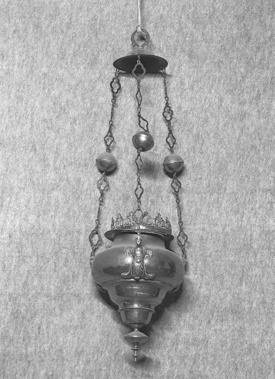 lampada pensile, opera isolata - ambito lombardo (fine/inizio secc. XIX/ XX)