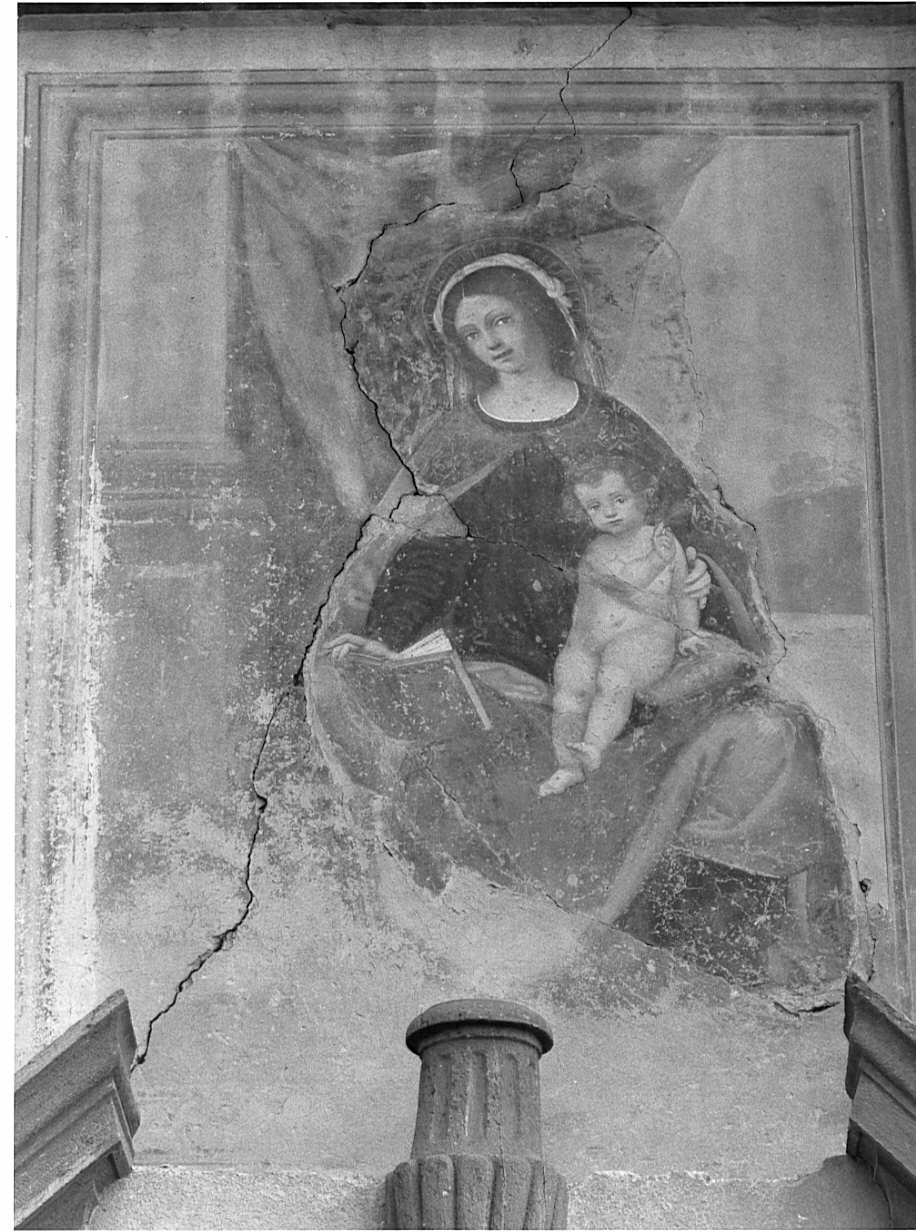 Madonna con Bambino (dipinto, opera isolata) di Valorsa Cipriano (sec. XVI)