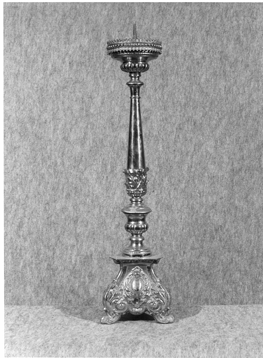 candeliere d'altare, serie - produzione lombarda (prima metà sec. XIX)