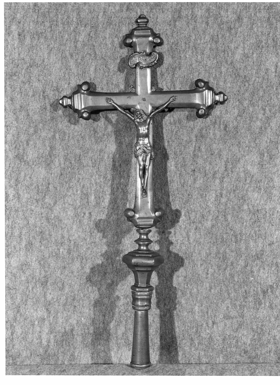 croce processionale, opera isolata - manifattura lombarda (sec. XIX)