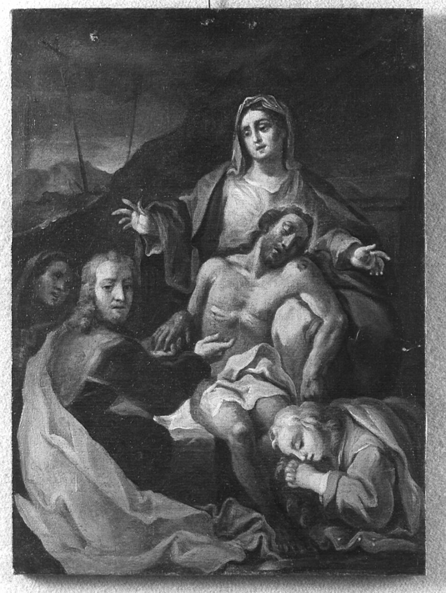 stazione XIII: Gesù deposto dalla croce (dipinto, elemento d'insieme) - ambito lombardo (prima metà sec. XVIII)