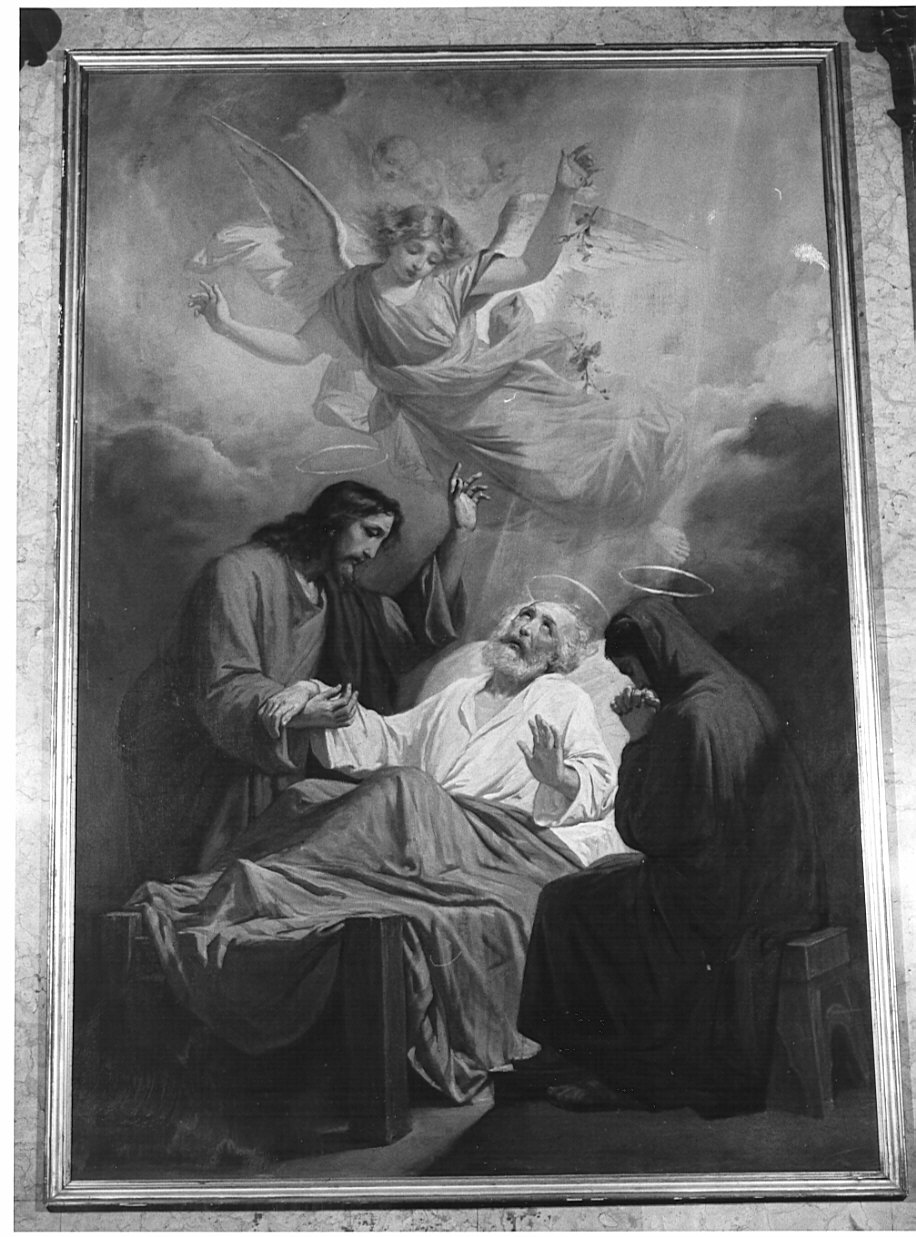 morte di San Giuseppe (dipinto, opera isolata) di Tagliaferri Luigi (sec. XX)