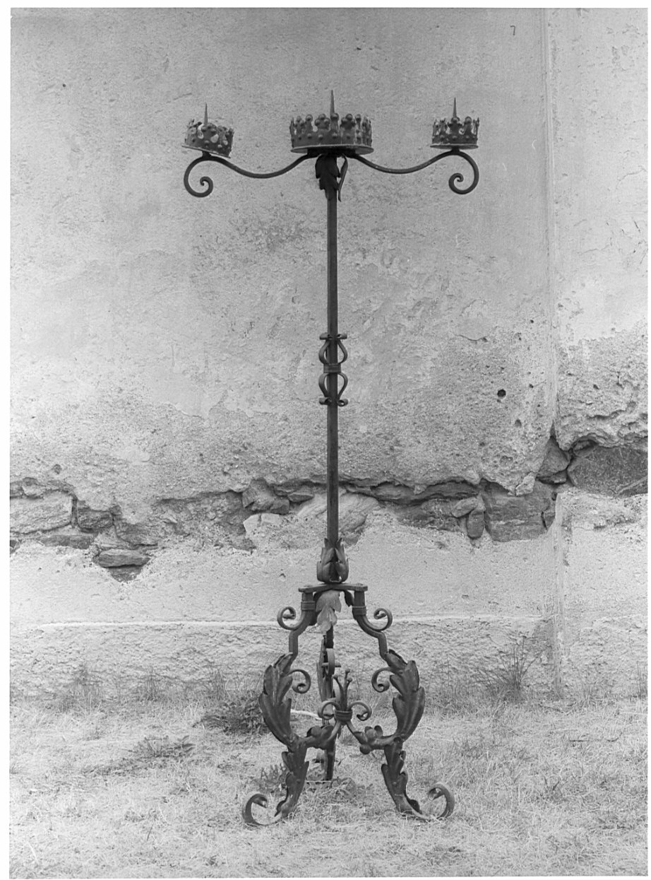 candelabro, serie - ambito valtellinese (sec. XVIII)