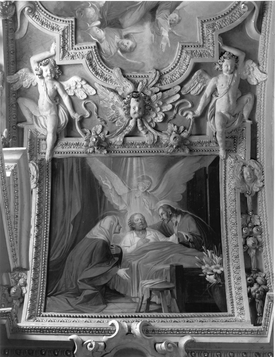 cherubini e motivi decorativi fitomorfi (decorazione plastica, elemento d'insieme) di Casella Alessandro (cerchia) (sec. XVII)