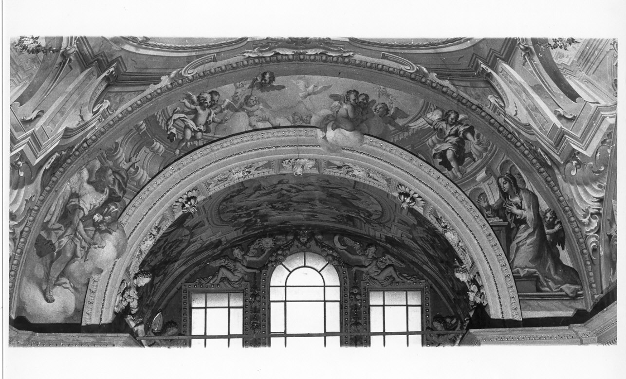 Annunciazione (dipinto, elemento d'insieme) di Parravicini Giacomo detto Gianolo (attribuito) (secc. XVII/ XVIII)