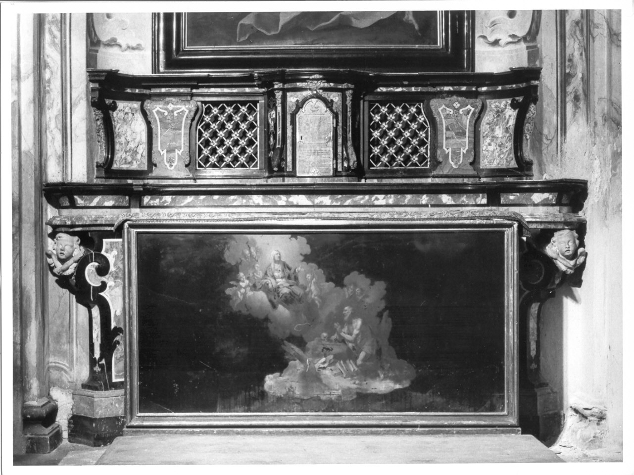 altare - a mensa, insieme - ambito lombardo (sec. XVIII)