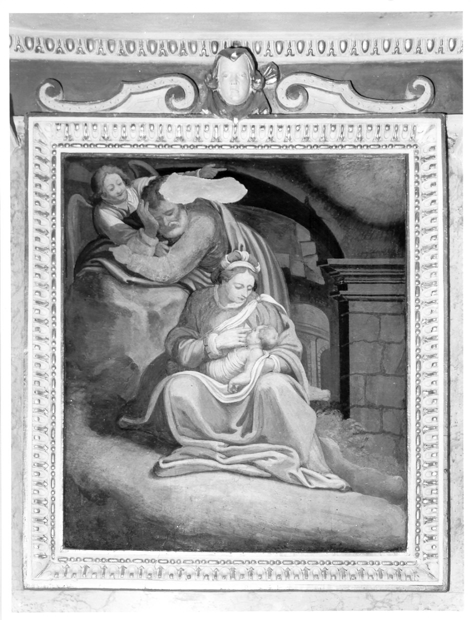 sogno di Giuseppe (dipinto, elemento d'insieme) di Conconi Turildo (sec. XVII)