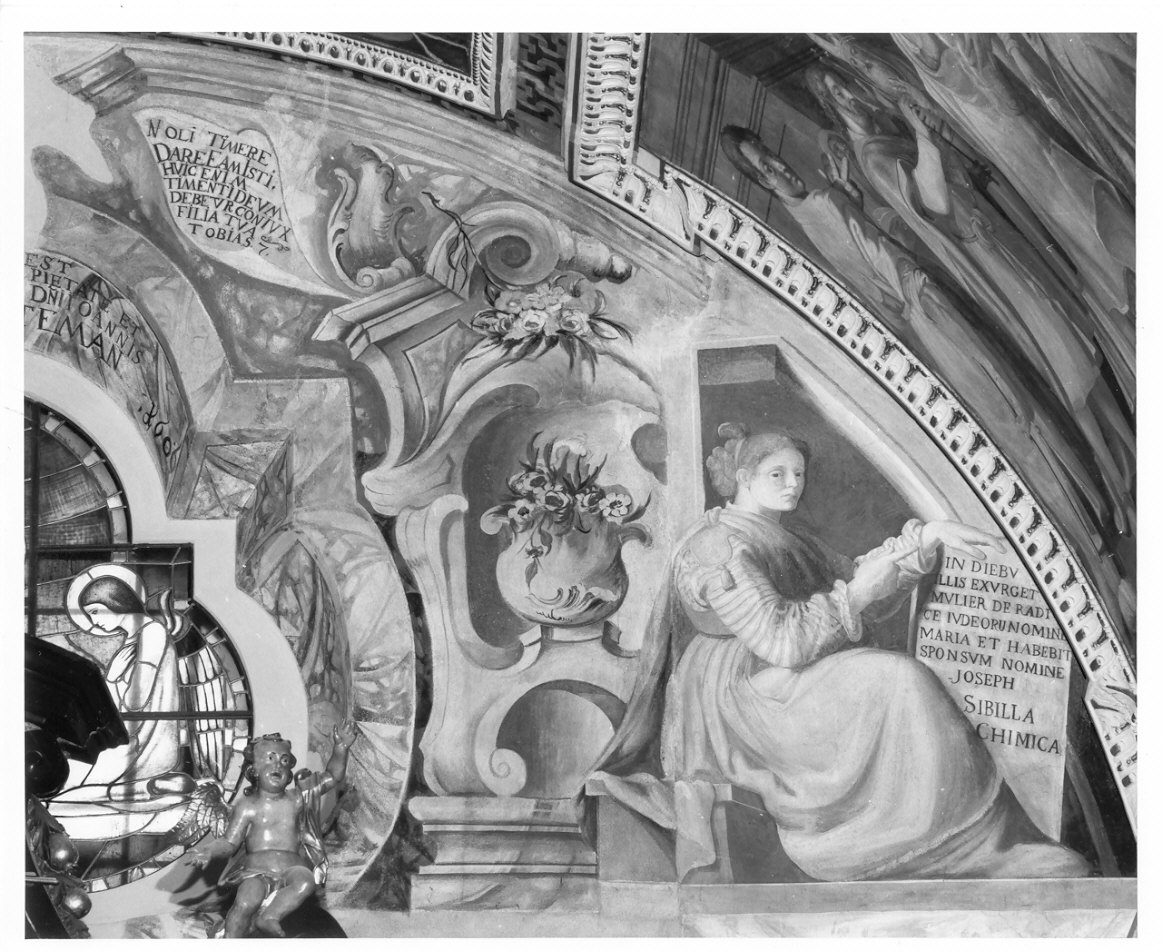 Sibilla Chimica (dipinto, elemento d'insieme) di Conconi Turildo (sec. XVII)