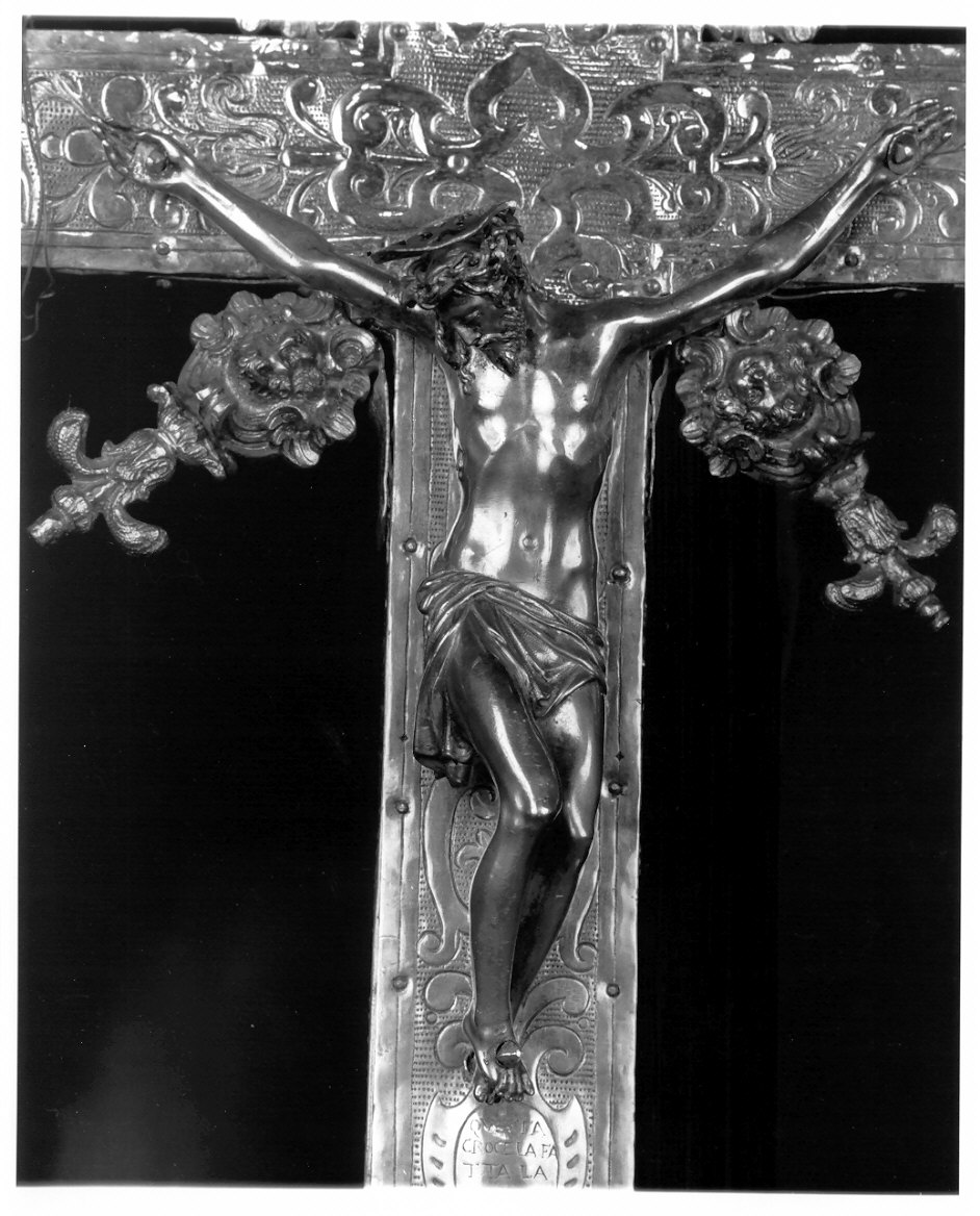 Cristo crocifisso (crocifisso, elemento d'insieme) - bottega napoletana (sec. XVI)