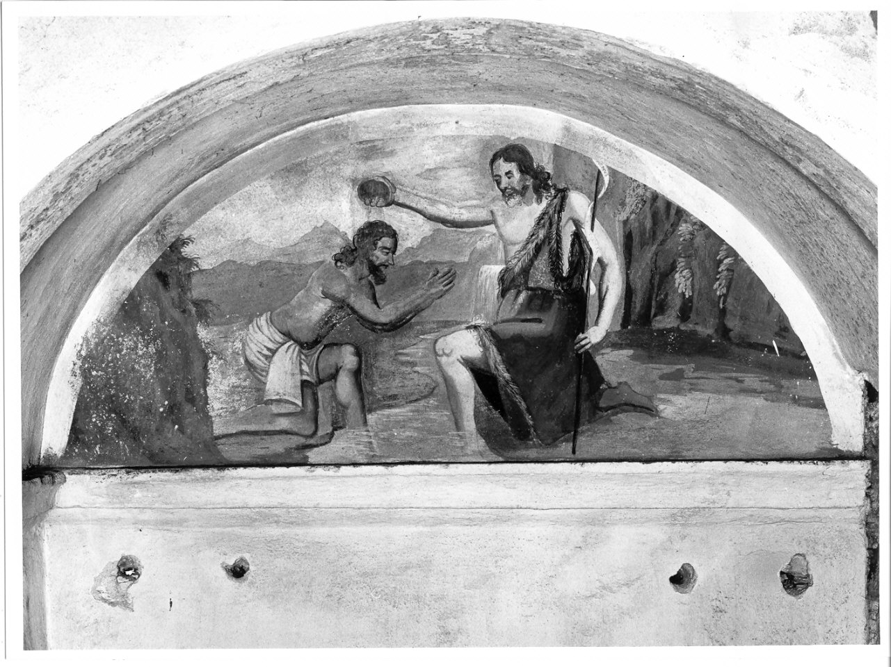 battesimo di Cristo (dipinto, opera isolata) - ambito valtellinese (sec. XVII)
