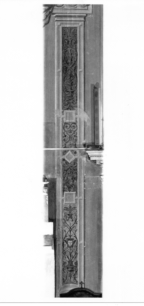 motivi decorativi a candelabra (decorazione pittorica, opera isolata) - ambito lombardo (fine sec. XIX)
